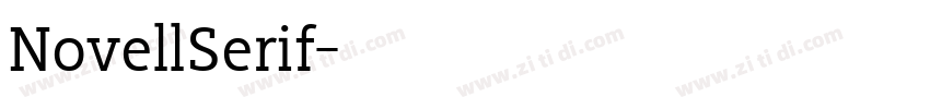NovellSerif字体转换