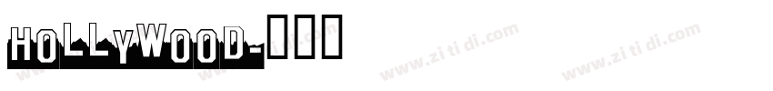 hollywood字体转换