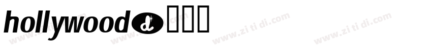 hollywood字体转换