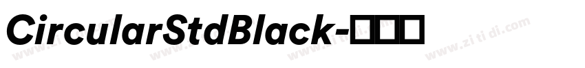CircularStdBlack字体转换