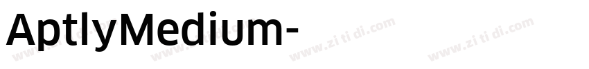 AptlyMedium字体转换