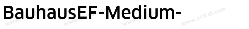 BauhausEF-Medium字体转换