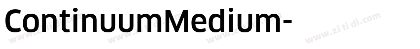 ContinuumMedium字体转换