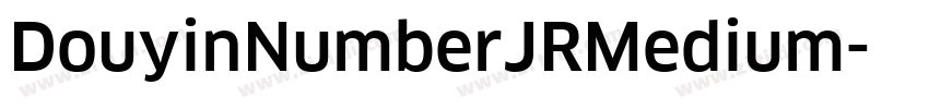 DouyinNumberJRMedium字体转换