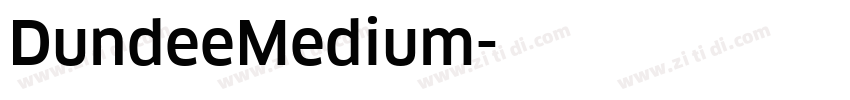 DundeeMedium字体转换