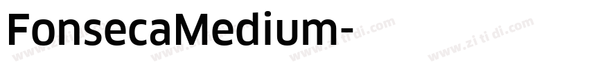 FonsecaMedium字体转换