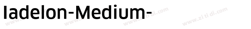 Iadelon-Medium字体转换
