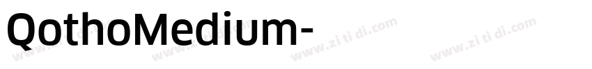 QothoMedium字体转换