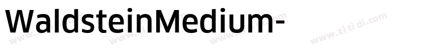 WaldsteinMedium字体转换