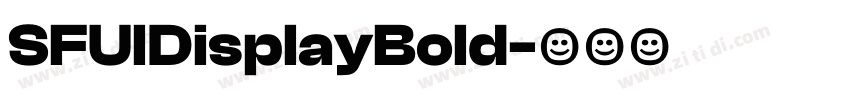 SFUIDisplayBold字体转换