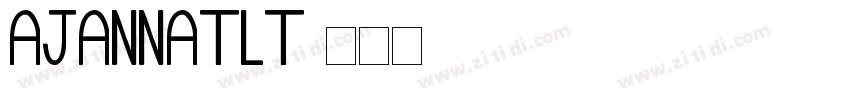 AJannatLT字体转换