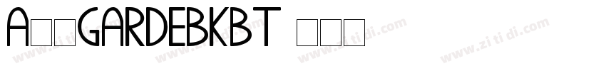 A半天GardeBKBT字体转换