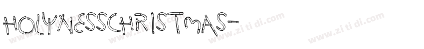 HOLYNESSCHRISTMAS字体转换
