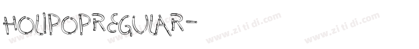 holipopregular字体转换