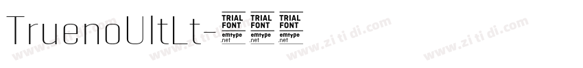 TruenoUltLt字体转换
