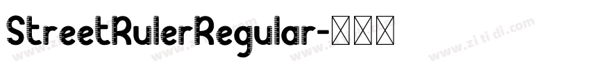 StreetRulerRegular字体转换