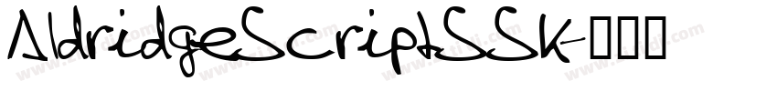 AldridgeScriptSSK字体转换