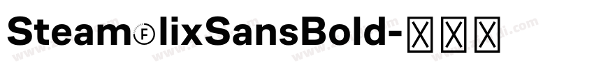 SteamflixSansBold字体转换
