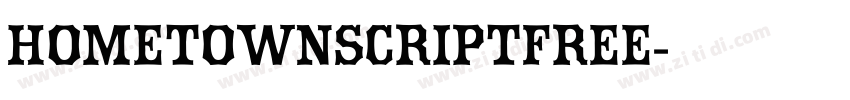 HometownScriptFree字体转换