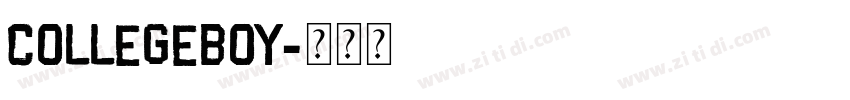 CollegeBoy字体转换