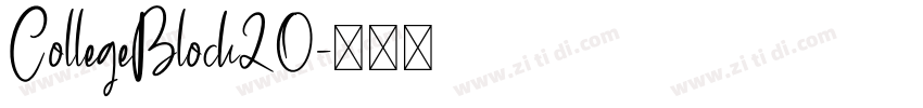 CollegeBlock20字体转换