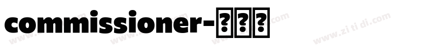 commissioner字体转换