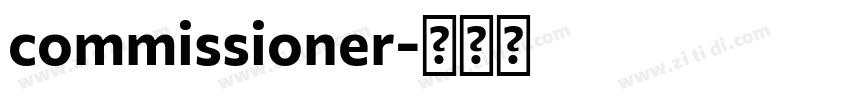 commissioner字体转换
