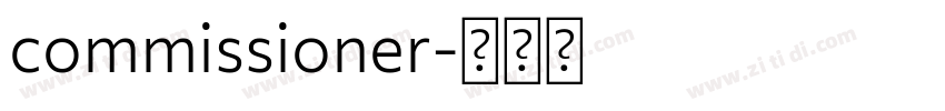 commissioner字体转换