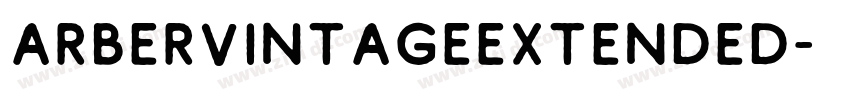 ArberVintageExtended字体转换