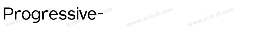 Progressive字体转换