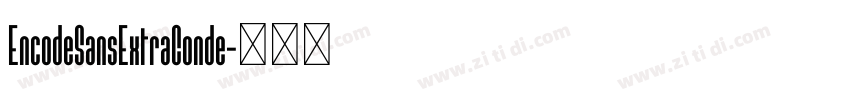 EncodeSansExtraConde字体转换