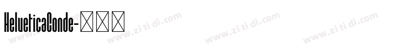 HelveticaConde字体转换
