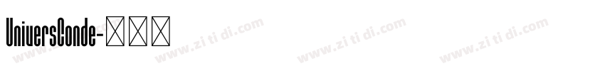 UniversConde字体转换