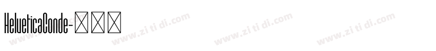 HelveticaConde字体转换