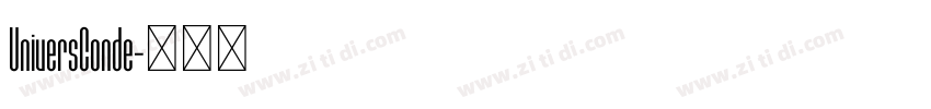 UniversConde字体转换