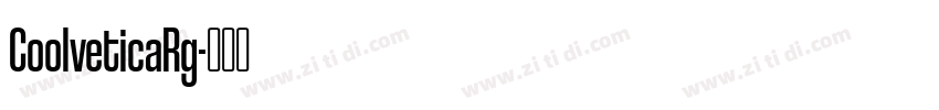 CoolveticaRg字体转换