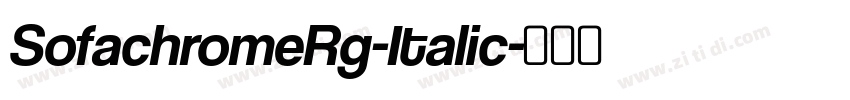 SofachromeRg-Italic字体转换