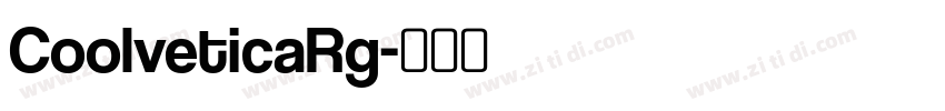 CoolveticaRg字体转换