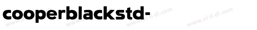 cooperblackstd字体转换