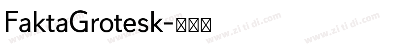 FaktaGrotesk字体转换