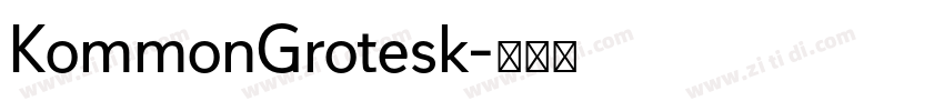 KommonGrotesk字体转换