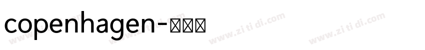 copenhagen字体转换 copenhagen字体转换