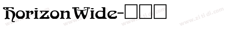 HorizonWide字体转换