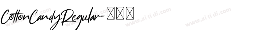 CottonCandyRegular字体转换 CottonCandyRegular字体转换