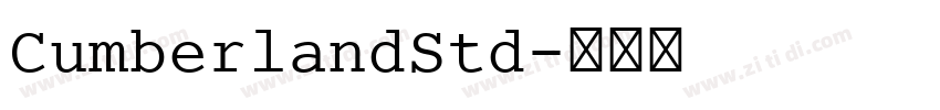 CumberlandStd字体转换
