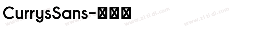CurrysSans字体转换