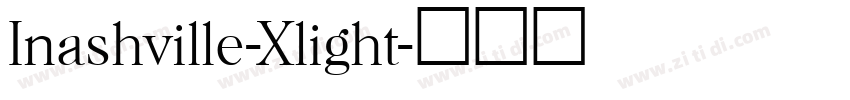 Inashville-Xlight字体转换