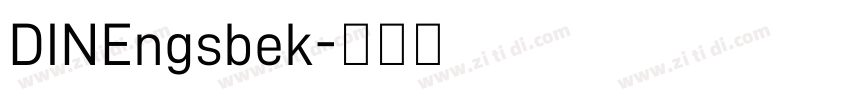 DINEngsbek字体转换