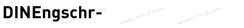 DINEngschr字体转换