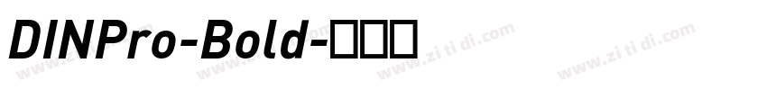 DINPro-Bold字体转换